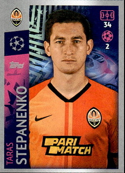 Taras Stepanenko Shakhtar Donetsk samolepka UEFA Champions League 2019/20 #432