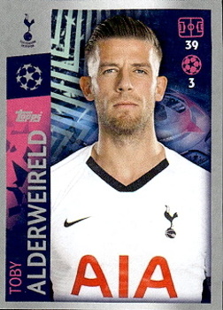 Toby Alderweireld Tottenham Hotspur samolepka UEFA Champions League 2019/20 #446