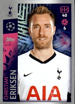 Christian Eriksen Tottenham Hotspur samolepka UEFA Champions League 2019/20 #454