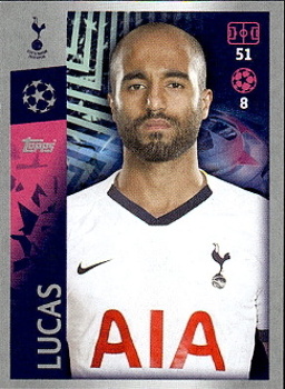 Lucas Moura Tottenham Hotspur samolepka UEFA Champions League 2019/20 #457