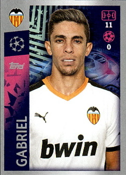 Gabriel Paulista Valencia CF samolepka UEFA Champions League 2019/20 #464