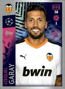 Ezequiel Garay Valencia CF samolepka UEFA Champions League 2019/20 #467