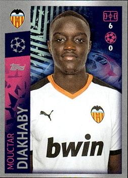 Mouctar Diakhaby Valencia CF samolepka UEFA Champions League 2019/20 #468