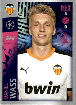 Daniel Wass Valencia CF samolepka UEFA Champions League 2019/20 #471
