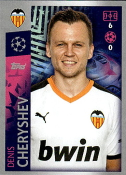 Denis Cheryshev Valencia CF samolepka UEFA Champions League 2019/20 #472