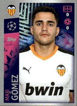 Maxi Gomez Valencia CF samolepka UEFA Champions League 2019/20 #477