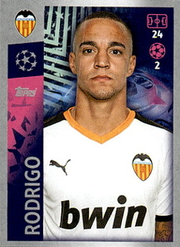 Rodrigo Moreno Valencia CF samolepka UEFA Champions League 2019/20 #478