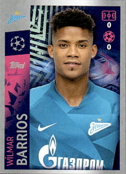 Wilmar Barrios Zenit Petersburg samolepka UEFA Champions League 2019/20 #489