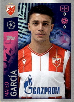 Mateo Garcia Crvena Zvezda samolepka UEFA Champions League 2019/20 #540