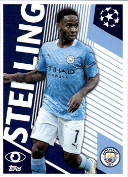 Raheem Sterling Manchester City samolepka UEFA Champions League 2020/21 One to Watch #MCI02