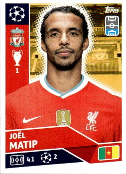 Joel Matip Liverpool samolepka UEFA Champions League 2020/21 #LIV08
