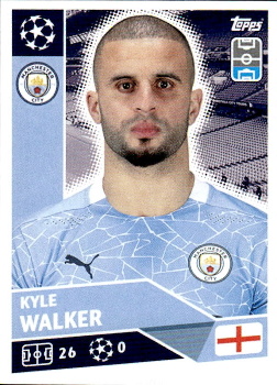 Kyle Walker Manchester City samolepka UEFA Champions League 2020/21 #MCI04