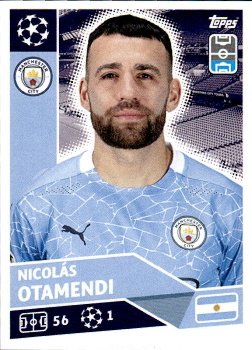 Nicolas Otamendi Manchester City samolepka UEFA Champions League 2020/21 #MCI05