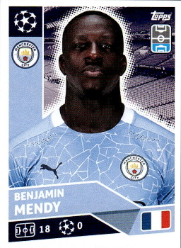 Benjamin Mendy Manchester City samolepka UEFA Champions League 2020/21 #MCI06