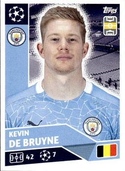 Kevin De Bruyne Manchester City samolepka UEFA Champions League 2020/21 #MCI12