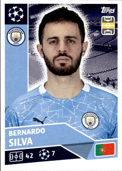Bernardo Silva Manchester City samolepka UEFA Champions League 2020/21 #MCI15