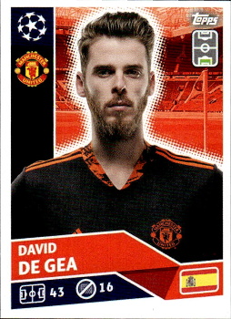 David de Gea Manchester United samolepka UEFA Champions League 2020/21 #MUN03