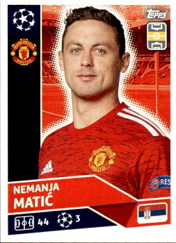 Nemanja Matic Manchester United samolepka UEFA Champions League 2020/21 #MUN08