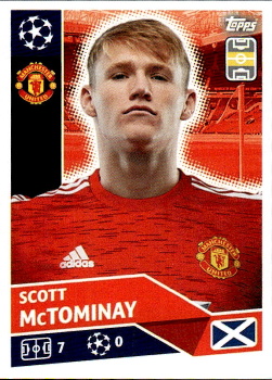 Scott McTominay Manchester United samolepka UEFA Champions League 2020/21 #MUN09