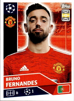 Bruno Fernandes Manchester United samolepka UEFA Champions League 2020/21 #MUN14