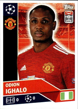 Odion Ighalo Manchester United samolepka UEFA Champions League 2020/21 #MUN15