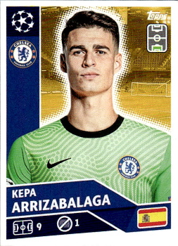 Kepa Arrizabalaga Chelsea samolepka UEFA Champions League 2020/21 #CHE03