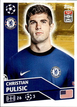 Christian Pulisic Chelsea samolepka UEFA Champions League 2020/21 #CHE17