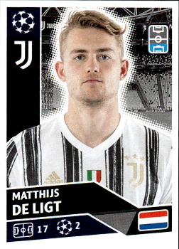 Matthijs de Ligt Juventus FC samolepka UEFA Champions League 2020/21 #JUV5
