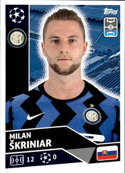 Milan Skriniar Internazionale Milano samolepka UEFA Champions League 2020/21 #INT4