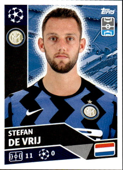 Stefan de Vrij Internazionale Milano samolepka UEFA Champions League 2020/21 #INT5