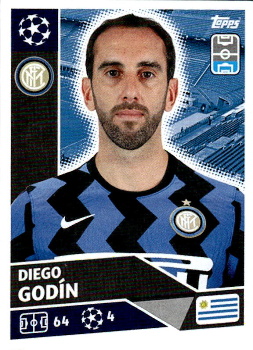 Diego Godin Internazionale Milano samolepka UEFA Champions League 2020/21 #INT7