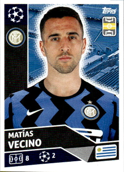 Matias Vecino Internazionale Milano samolepka UEFA Champions League 2020/21 #INT11