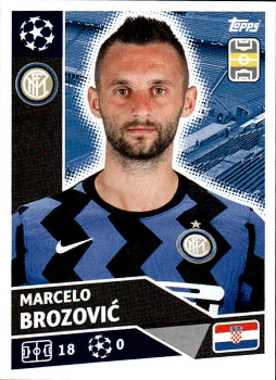 Marcelo Brozovic Internazionale Milano samolepka UEFA Champions League 2020/21 #INT12