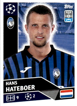 Hans Hateboer Atalanta BC samolepka UEFA Champions League 2020/21 #ATA7