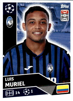 Luis Muriel Atalanta BC samolepka UEFA Champions League 2020/21 #ATA16