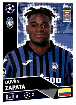 Duvan Zapata Atalanta BC samolepka UEFA Champions League 2020/21 #ATA17
