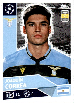 Joaquin Correa Lazio Roma samolepka UEFA Champions League 2020/21 #LAZ15