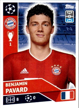 Benjamin Pavard Bayern Munchen samolepka UEFA Champions League 2020/21 #BAY4