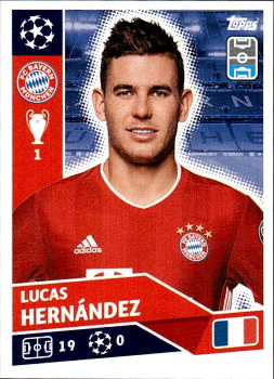 Lucas Hernandez Bayern Munchen samolepka UEFA Champions League 2020/21 #BAY9