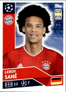 Leroy Sane Bayern Munchen samolepka UEFA Champions League 2020/21 #BAY14