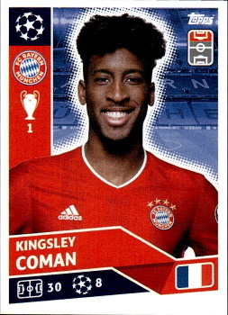 Kingsley Coman Bayern Munchen samolepka UEFA Champions League 2020/21 #BAY15