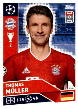 Thomas Muller Bayern Munchen samolepka UEFA Champions League 2020/21 #BAY16