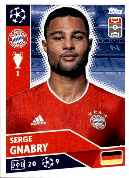 Serge Gnabry Bayern Munchen samolepka UEFA Champions League 2020/21 #BAY17