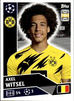 Axel Witsel Borussia Dortmund samolepka UEFA Champions League 2020/21 #DOR10