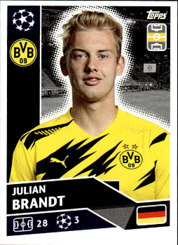 Julian Brandt Borussia Dortmund samolepka UEFA Champions League 2020/21 #DOR15