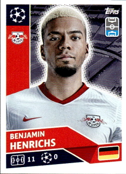 Benjamin Henrichs RB Leipzig samolepka UEFA Champions League 2020/21 #RBL7