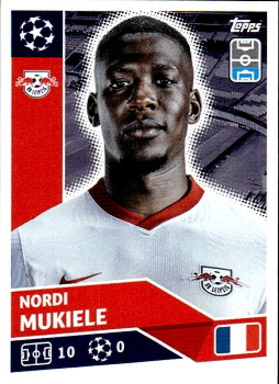 Nordi Mukiele RB Leipzig samolepka UEFA Champions League 2020/21 #RBL8
