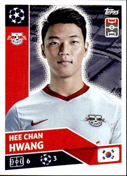 Hee Chan Hwang RB Leipzig samolepka UEFA Champions League 2020/21 #RBL17