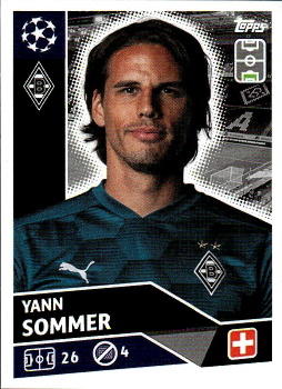 Yann Sommer Borussia Monchengladbach samolepka UEFA Champions League 2020/21 #BMG3