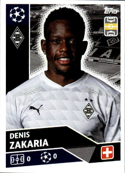 Denis Zakaria Borussia Monchengladbach samolepka UEFA Champions League 2020/21 #BMG10